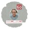 Light Grey Suede Mat Board for 6x8 Frames - Oval Opening for 4x5 Photos